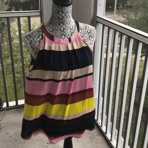 Bright sleeveless top